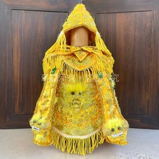 錦緞玉龍袍媽祖四件套組 柔軟親膚 吸水速乾 精緻刺繡 居家生活必備, 黃色（金龍）,其他尺寸留言詢問, 1個