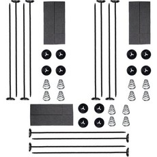 자동차 팬 장착 키트 라디에이터 지퍼 타이 클립 냉각 전기 고정 홀더 변속기 쿨러 범용 차량용, 3 Set