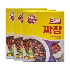 오뚜기 3분짜장, 200g, 3개