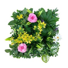 인조 잔디 식물 벽 패널 녹색 홈 장식용 슈링글 네일, 1개, 18. picture color2