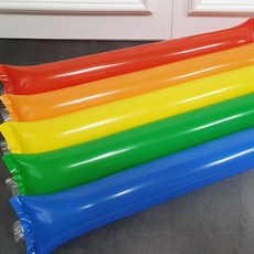 레인보우파티 응원 막대풍선 체육대회 야구장 운동회 응원용품, 그린(1쌍), 1개