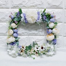 人造花 白色 紫色 陸蓮花 戶外 樹葬 墓碑 迷你花圈, 混合色