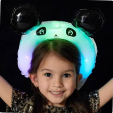 장식데코 TBZ PWM-DK LED동물풍선머리띠(팬더), 본상품