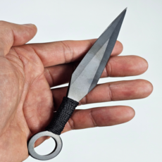 표창 수리검 나루토 코스튬 닌자 투척 단검 호신용 표창 스로잉나이프, 쿠나이 블랙 1개, 1개