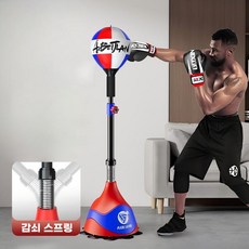 복싱 스탠딩 샌드백 하단 스프링 높이 조절 가능 가정용 성인용 프리스탠딩 복싱 샌드백 홈트연습 운동기구, C