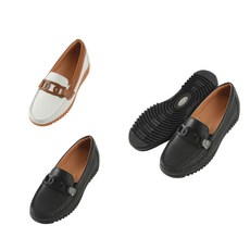 여성컴포트화 수입단화 7A71 블랙 화이트 택일 3CM 973721