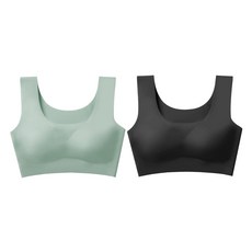 보누므 심리스 브라 노라인 스포츠 브라탑2p