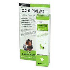 반려동물 고양이 강아지 귀청소 염증 외이염 귓병 예방 귀세정제 120ml, 1세트