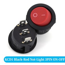 LED 조명 자동차 대시 보드 대시 보트 밴 라운드 로커 스위치 ON/OFF 12V 24V 6A 250V 10A 125V 2 핀 3 핀 4 핀 스위치 20mm 1, 3Pin Red ON-OFF