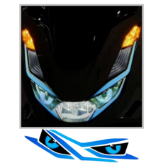 혼다 PCX125 오토바이 튜닝 헤드라이트 필름 피씨엑스 악마의눈 2021~2024년식 및 2018~2020년식도 적용가능, 1개, 파랑