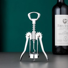 와인 오프너 코르크 따개 고급 와인 오프너 와인따개 수동, 1개, 본색