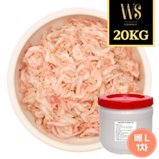 [우성물산] 새우젓 업소용 대용량 식자재 (베트남산 L사이즈)현지1차선별(깨끗함), 20kg, 1개