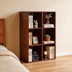 에코소라노 DIY원목 공간박스 오픈형 이동식 미니 수납 박스 이동식 미니 책장 틈새 수납장 슬림 큐브 칼라박스, 월넛RF-GZ3116, 1개