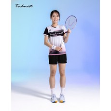테크니스트 TNT56047 경기복 게임웨어 반팔티 배드민턴 피클볼 스포츠웨어