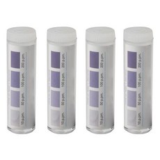 레스토랑용 염소 테스트 스트립 소독제 10-200ppm 100캔 바이알 4개, 레스토랑용 염소 테스트 스트립, 소독제 10-200pp