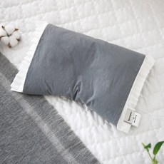 [베이비리앙] 프리미엄 짱구베개 (면-고밀도 60수), 코지-그레이 (Cozy-Gray), 1개