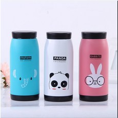 식약청등록 동물텀블러 250ML 보냉텀블러 예쁜 보틀, 토끼, 1개