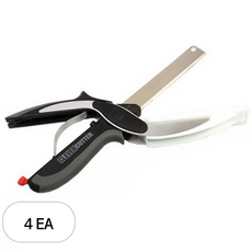 [헬스마일] 도마가위 클레버커터 만능가위 다용도 캠핑가위, 4개, 3in1도마가위