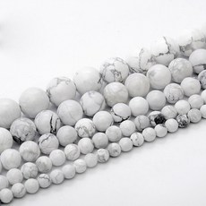 천연석 원석 비즈 재료 팔찌 묵주 만들기 천연원석, A5931. 백송석, 1세트, 4mm