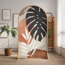 北歐屏風隔斷客廳卧室遮擋家用現代簡約入戶玄關實木輕奢移動座屏 屏風 居傢裝飾 風水屏風, 1個, 樟子松：80*180CM,整裝