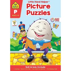 School Zone Picture Puzzles Workbook: 32 Pages Preschool Kindergarten Dot-to-Dots Hidden Pictu, School Zone Picture Puzzles Wo