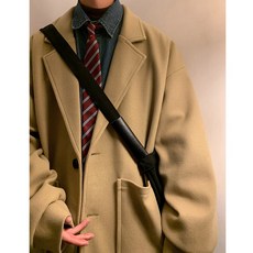 숏코트 모직 코트 남자숏코트 반코트 겨울 자켓 떡볶이