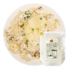 지케이푸드 쉐프원 크림파스타 소스 2kg 냉장 크림스파게티 까르보나라 대용량 업소용, 1개
