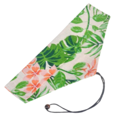 餐具收納綁繩收納袋 - 三角便攜餐具袋 刀叉湯匙筷子環保吸管收納袋 餐袋 婚禮小物, 1個, 橫開綁繩款, 春天花開