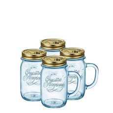 보르미올리 콰트로 스타지오니 핸들자 블루, 415ml, 4개입