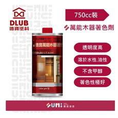 順銘 德寶萬能木器著色劑（750cc裝）- 木器修復、著色、填補裂痕, OW-06柚木色, 1個