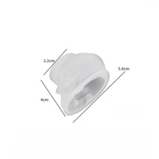 3D 기하학적 크리스마스 트리 몰드 - 실리콘 나선형 테이퍼 양초 레진 비누 및 점토 공예 DIY 휴일 장식용, 01 01-S, 01 S