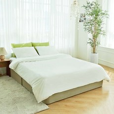 패브릭포커스 80수 고밀도 바이오워싱 순면 호텔침구 여름 이불 커버