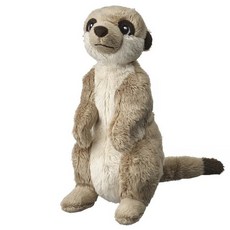 이케아 인형 애착인형 아기인형 산들뢰파레 봉제인형 미어캣/베이지 20 cm