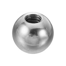 1개 원형 M8 볼 너트 노브 실버 스테인리스 스틸 블라인드 홀 스크류 캡 커버 스레드 너트 12mm -60mm 드릴 볼(14mm)