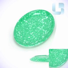 더제이 초록색 분식그릇 타원접시 중 영업용그릇 주방그릇 멜라민그릇