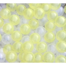 球的世界工廠 台灣製 現貨 加厚7公分遊戲球 透明黃色彩球 球屋球池專用海洋球/波波球 空心軟球 SGS, 透明黃+透明單色50球, 1個