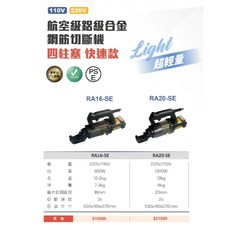 東方不敗 航空級鋁合金 鋼筋切斷機 Light 超輕量, 1個, RA16-SE