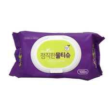 푸디스트 정직한 캡형물티슈 100매, 12개, 100개입
