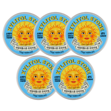 자일리톨스톤 사탕 오리지널, 70g, 5개