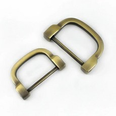 버클2/5Pcs Meetee 25/30mm 금속 D 링 버클 웨빙 스트랩 분리형 후크 가방 커넥터 걸쇠 개 목걸이 액세서리, 02 Brass, 04 30mm-5Pcs