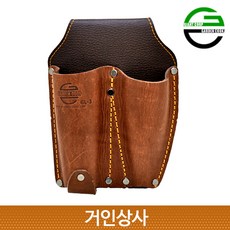 가든쿡 가죽 2구 전정가위집 GL-3 /전지 가위집 원예 조경 정원 접톱 공구 작업 국산, 1개