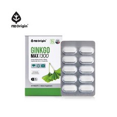 미국산 엔젯오리진 징코맥스 1300 (30캡슐), 30회분, 1세트