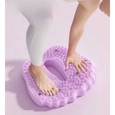 공기주입식 스탭퍼 발지압 유산소 실내 운동기구 걷기 퍼플 퍼플 에어 쿠션 마사지, 0.75kg 훈련 세트 핑크