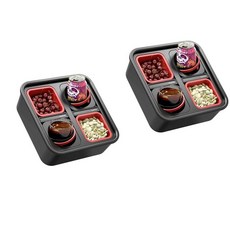 K Trends Couch KIT SELF 밸런싱 콘솔 야외 실내 컵 홀더 오리지널 트레이 - 음료 및 간식 소파 캐디 보관 및 정리함이 있는 테이블 - 거실 RV 및 자동, 1