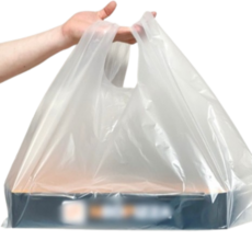 배달봉투 피자 HD/PE 투명 특대 100매 배달비닐 비닐봉투제작 케이크 박스 배민 치킨 포장 무지 짬뽕 감자탕, 50개, [PE피자봉투]무지 특대_(40x32x60)