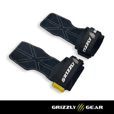 GRIZZLY GRIPS力霸熊 極致經典雙層牛皮健身拉力帶 三合一拉力帶 暗夜黑, 1個