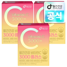월간건강 비타민C 3000 플러스 셀렌 아연 비타민 영양제, 93g, 3개