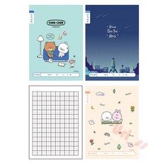 우리상회 초등노트 10칸 14줄 공책 10권 신학기, 여_랜덤