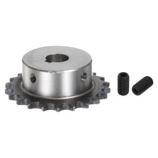 uxcell ISODIN 06B-1 롤러 체인 스프로킷 B 타입 15mm 보어 38인치 피치 A3-스틸 싱글 스트랜드 경화 22 톱니