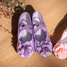 ATB-1720-보라 공단꽃슈즈 발레슈즈 아떼르발레